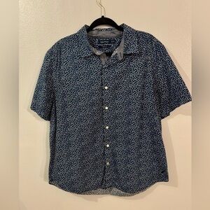 Nautica Men's Blue Floral Shirt